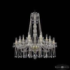 Подвесная люстра Bohemia Ivele Crystal 1413 1413/12+6/300/h-95 G
