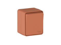  Systeme Electric ATLASDESIGN PROFI IP54 О/У 1-клавишный ПЕРЕКЛЮЧАТЕЛЬ, сх.6, 10АХ, ТЕРРАКОТОВЫЙ