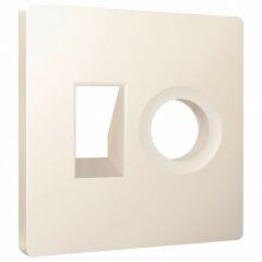 Накладка для ТВ-розетки и RJ-11 или RJ-45 Ambrella Volt ALFA AP3325