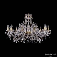 Подвесная люстра Bohemia Ivele Crystal 1411 1411/12/360 G