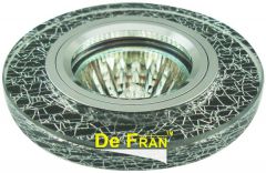 Точечный светильник De Fran FT 770 b хром / черный + серебро MR16 1 x 50 вт