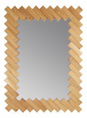  Runden Зеркало настенное (97x71 см) Дубовые планки V20083