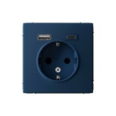  Systeme Electric ARTGALLERY РОЗЕТКА 16А с 2 USB A+C, 5В/2,4А/3,0А, 2х5В/1,5А, механизм, АКВАМАРИН
