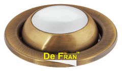 Точечный светильник De Fran FT 9212-39 AG Светильник "Рыбий глаз" (сфера поворотная) античное золото E14 1 x 40 вт
