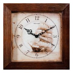  Салют Настенные часы (31.5x4.5x31.5 см) ДС-2АС28-176 Парусник