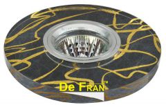 Точечный светильник De Fran FT 788 хром / черный + золото MR16 1 x 50 вт