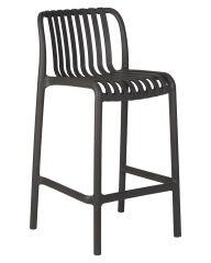 Стул полубарный Dobrin LMZL-PP777-1 CHLOE, темно-серый