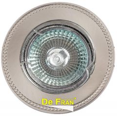 Точечный светильник De Fran FT 180 SNCH "Поворотный в центре" сатин-никель + хром MR16 1 x 50 вт