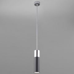 Подвесной светильник Eurosvet Double Topper 50135/1 LED хром/черный