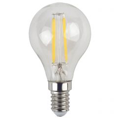 Лампа светодиодная филаментная Эра E14 7W 4000K прозрачная F-LED P45-7W-840-E14 Б0049891