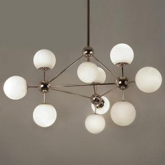 Люстра на штанге Imperiumloft Modo Chandelier White Glass 40,514