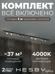 Комплект трековый Hesby Lighting Skylite №13 HSBL_kompl_S013_NI3B4K