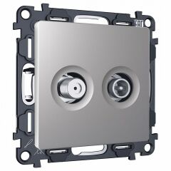 ТВ-розетка и SAT-розетка оконечная без рамки Ambrella Volt ALFA MA513310