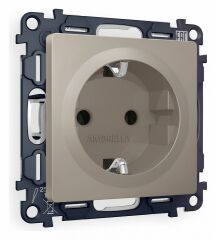 Розетка с заземлением, без рамки Ambrella Volt Quant MA366010
