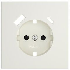 Накладка для розетки с заземлением и со шторками и 2хUSB type A и C Voltum S70 VLS001013