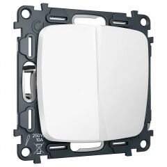 Выключатель перекрестный двухклавишный без рамки Ambrella Volt OMEGA MO123030