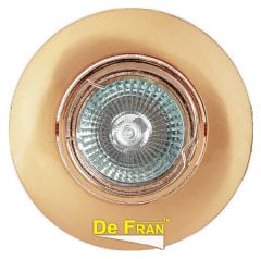 Точечный светильник De Fran FT 203 SG "Поворотный в центре" сатин-золото MR16 1 x 50 вт