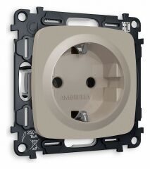 Розетка с заземлением, без рамки Ambrella Volt Quant MO366010