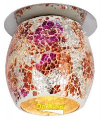 Точечный светильник De Fran FT 867 m "Мозаика" мозаика хром + мультиколор G9 1 x 40 вт