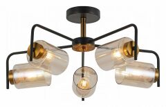 Люстра на штанге Illumico IL8248-5COU-79 BK GD