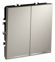 Выключатель проходной двухклавишный с подсветкой без рамки Voltum S70 VLS020403