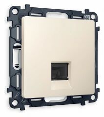 Розетка Ethernet RJ-45 и со шторками, без рамки Ambrella Volt Quant MA332010