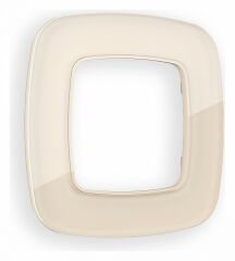 Рамка на 1 пост Ambrella Volt Radian Стекло органическое OF320301