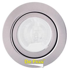 Точечный светильник De Fran FT 9216 Art1 SCHm мебельный с матовым стеклом + лампа в комп. сатин-хром G4 1 x 20 вт