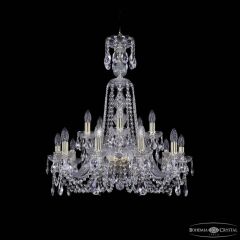 Подвесная люстра Bohemia Ivele Crystal 1402 1402/10+5/240/XL-77 G