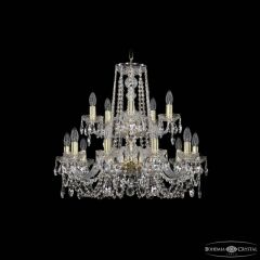 Подвесная люстра Bohemia Ivele Crystal 1402 1402/10+5/240/2d G