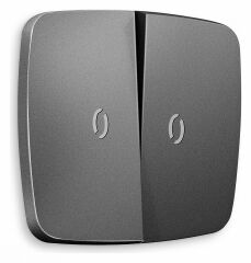 Клавиши для выключателя двухклавишного c подсветкой Ambrella Volt Quant OP6540