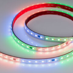 Лента герметичная SPI-P-BA120-14mm 24V RGBW-White-PX6-BPT (16 W/m, IP66, 5060/2835, 5m) ( Arlight , бегущий огонь)