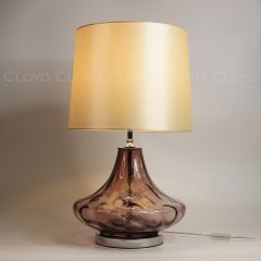 Настольная лампа Cloyd LEBEN T1 / выс. 61 см - хром - фиолетов.стекло (арт.30125)