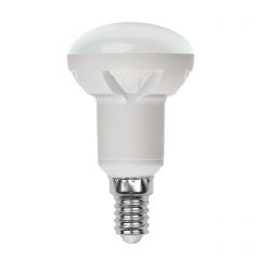  Uniel Лампа светодиодная диммируемая (UL-00004710) E14 7W 3000K матовая LED-R50 7W/3000K/E14/FR/DIM PLP01WH