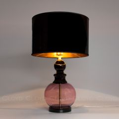 Настольная лампа Cloyd PONTIFICA T1 / выс. 61 см - латунь - розовое стекло (арт.30117)
