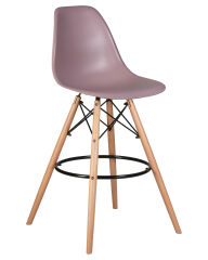 Стул барный Dobrin LMZL-PP638G DSW BAR, ножки светлый бук, цвет сиреневый (P-04)