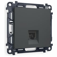 Розетка Ethernet RJ-45 и со шторками, без рамки Ambrella Volt ALFA MA912005