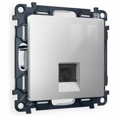 Розетка Ethernet RJ-45 и со шторками, без рамки Ambrella Volt ALFA MA412005