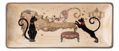  АРТИ-М Блюдо декоративное (28x12x3 см) Парижские коты 358-1740