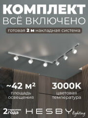 Комплект трековый Hesby Lighting Skylite №1 HSBL_kompl_S013_NL2W3K