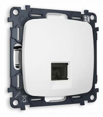 Розетка телефонная RJ-11 со штрокой, без рамки Ambrella Volt Quant MO132030