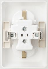 Розетка Schneider Electric ЭТЮД 2х-мест. С/У с заземл. 16А/250В БЕЛЫЙ