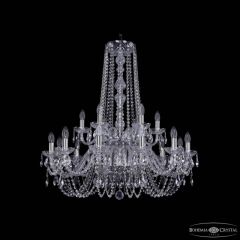 Подвесная люстра Bohemia Ivele Crystal 1402 1402/12+6/300/h-91/2d Ni