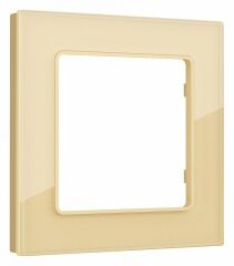 Рамка на 1 пост Ambrella Volt Platos Стекло органическое AF330601