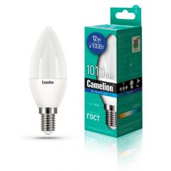 Лампа светодиодная Camelion E14 12W 6500K LED12-C35/865/E14 13691