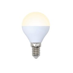 Лампа светодиодная Volpe LED-G45-6W/WW/E14/FR/O картон