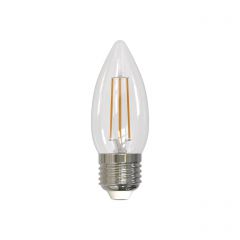  Uniel Лампа светодиодная (UL-00005162) E27 9W 3000K прозрачная LED-C35-9W/3000K/E27/CL PLS02WH