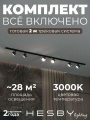 Комплект трековый Hesby Lighting Skylite №13 HSBL_kompl_S013_NI2B3K