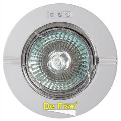 Точечный светильник De Fran FT 188 PCCH "Поворотный в центре", "стразы" перламутровый хром + хром MR16 1 x 50 вт