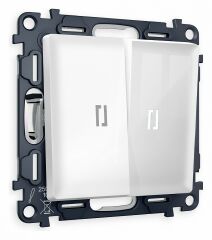 Выключатель проходной двухклавишный с подсветкой Ambrella Volt Quant MA104035